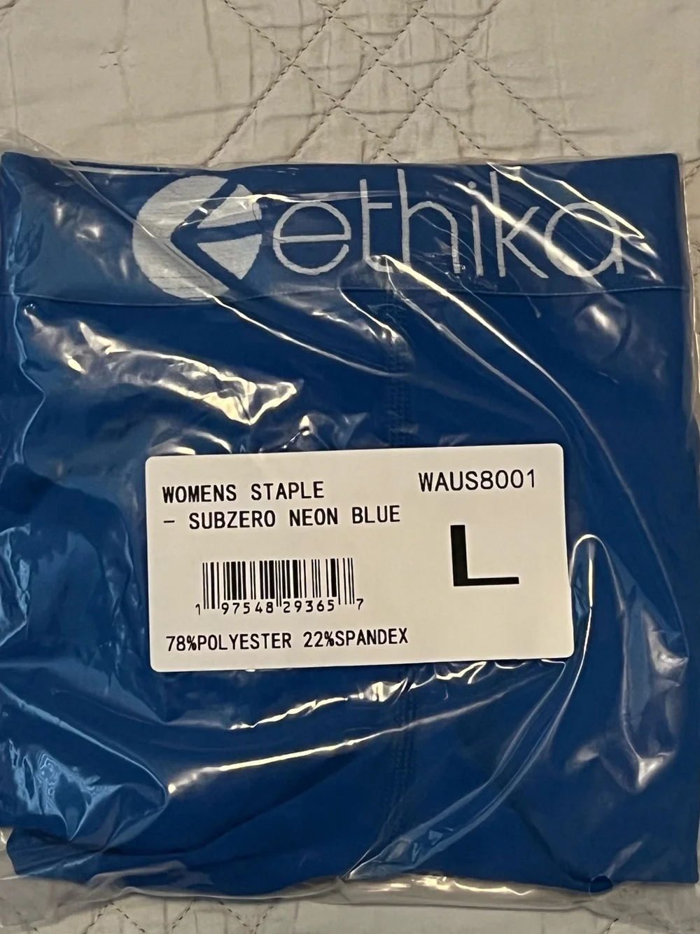 Ethika Women’s Staple Subzero Neon Blue Athletic Shorts Size L NWT - Picture 4 of 5